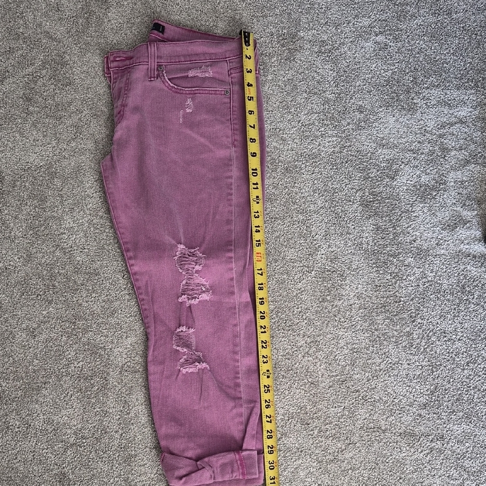Levi's Distressed Rose-Pink Boyfriend Jeans - Picture 8 of 8